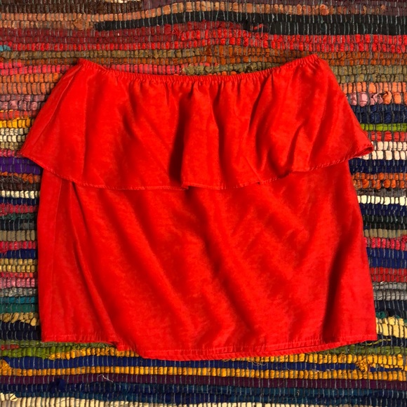 Nasty gal red tube top xs - Picture 2 of 4